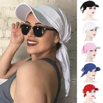 2022 Naiste Klassikaline Turban Müts Väljas Värvi Nokk Päikesevarju Naine Headscarf Pehme Beach Pesapalli Mütsid Mood Sall Y2L1 0