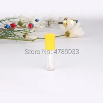 3ML 50/100tk Tühi huuleläige Toru, DIY Plastikust Elegantne Vedelik Huulepulk Konteiner, Ring Lipgloss huulepalsam Pudel 0