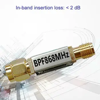 868MHz RFID asjade interneti Pühendatud NÄGIN Bandpass Filter 50 Oomi 1dB) Ribalaiusega, Mis on 4MHz Filter SMA-M/ SMA-F Singal Tarvikud 0