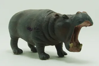 Tegevus Arvandmed: Hippo (Jõehobu) family pack Simulatsiooni mudel, Loomad, lapsed, mänguasjad, laste haridus rekvisiidid 2